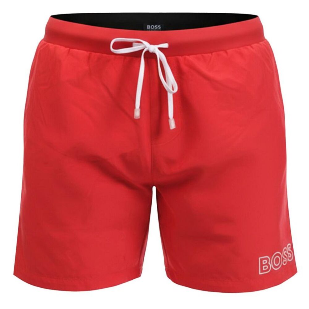 Boss Mens Starfish Swim Shorts / Red